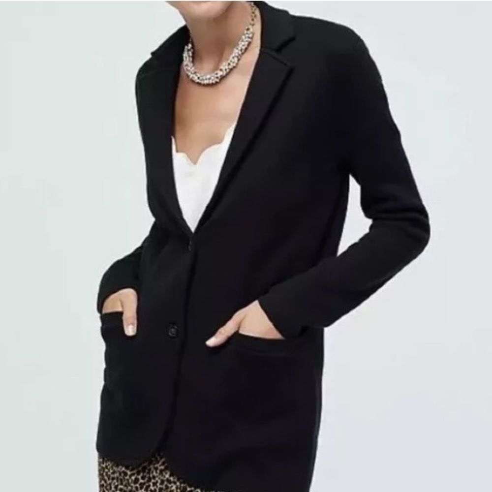 J.Crew Merino Wool Sweater Blazer Jacket NWOT